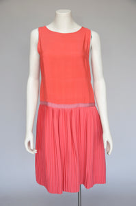 vintage 1960s unlabeled Norman Norell silk dress ensemble S/M