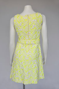 vintage 1960s bright yellow mod dress set XS/S