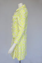 Load image into Gallery viewer, vintage 1960s bright yellow mod dress set XS/S
