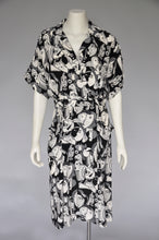Load image into Gallery viewer, vintage 1980s silk Picasso print dress M
