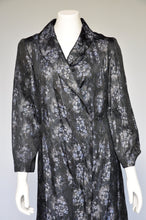 Load image into Gallery viewer, vintage 1930s floral lame robe XS/S/M
