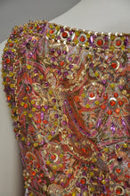 Load image into Gallery viewer, 1960s Malcolm Starr Jeweled Beaded Mod Dress M/L
