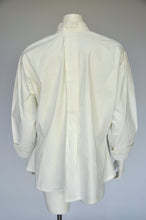Load image into Gallery viewer, antique teens 1920s white linen embroidered button down shirt S-L
