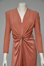 Load image into Gallery viewer, 1980s does 40s Anne Taylor Satin Jumpsuit XS/S
