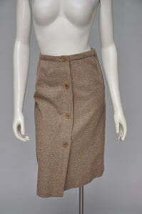 1960s wool Galanos skirt set XS