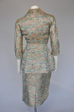 Load image into Gallery viewer, 1950s Asian satin brocade skirt set XXS

