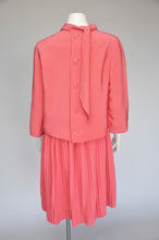 Load image into Gallery viewer, 1960s unlabeled Norman Norell silk dress ensemble S/M
