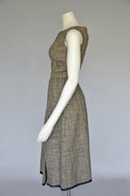Load image into Gallery viewer, 50s 60s Galanos houndstooth dress and capelet XS
