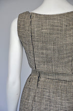 Load image into Gallery viewer, 50s 60s Galanos houndstooth dress and capelet XS
