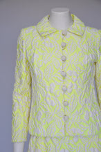 Load image into Gallery viewer, 1960s bright yellow mod dress set XS/S

