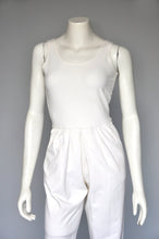 Load image into Gallery viewer, 1980s Bettina Riedel white stirup catsuit XS-M
