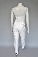 Load image into Gallery viewer, 1980s Bettina Riedel white stirup catsuit XS-M
