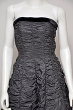 Load image into Gallery viewer, vintage 1950s Suzy Perette black taffeta party dress XS/S
