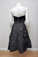Load image into Gallery viewer, vintage 1950s Suzy Perette black taffeta party dress XS/S
