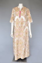 Load image into Gallery viewer, 1960s satin brocade dress with matching coat XS

