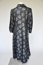 Load image into Gallery viewer, 1930s floral lame robe XS/S/M
